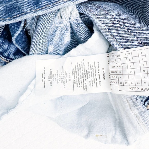 One Teaspoon Distressed Denim Jeans Trashed Free Birds Size 28 - Picture 8 of 10